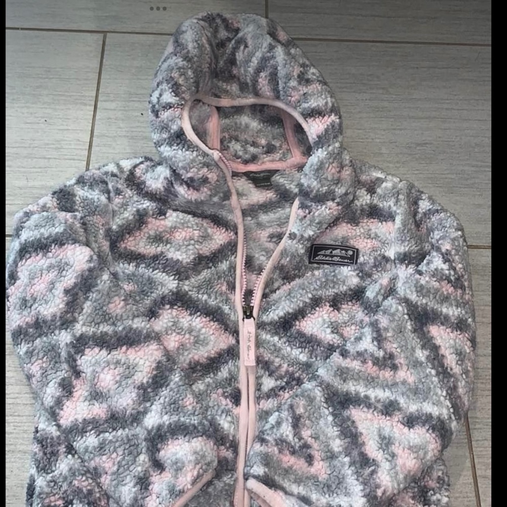 Eddie Bauer Girls Zip Up Fleece Jacket XS 5/6